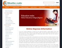 Tablet Screenshot of educationrealm.com